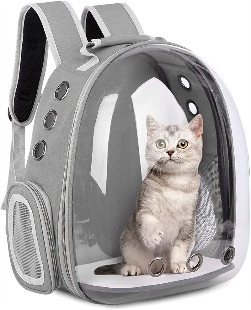 ペットバック ペットキャリーバッグ 猫犬兼用バックパック 透明なペットバックパック ペットリュックサック 宇宙船カプセル型 ポータブル